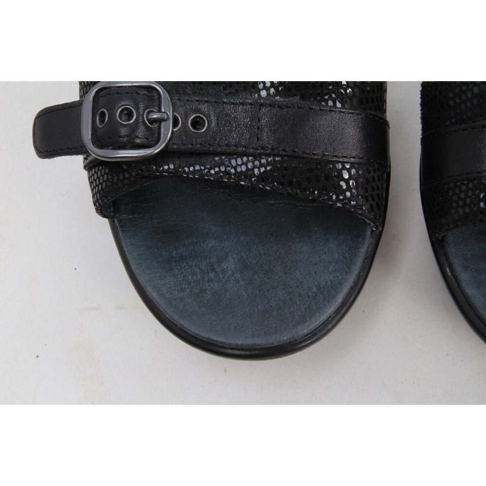 Dansko Jessie Black Leather Slip On Sandals Shoes EU 40 US Women's 9.5-10 - Picture 5 of 14